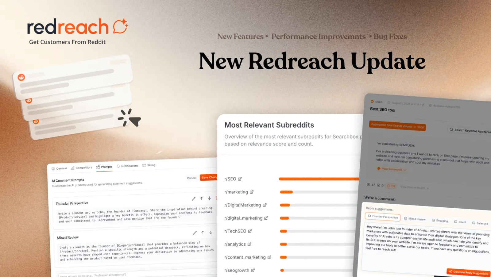 Let's get this rolling: First Big Redreach Update 🚀