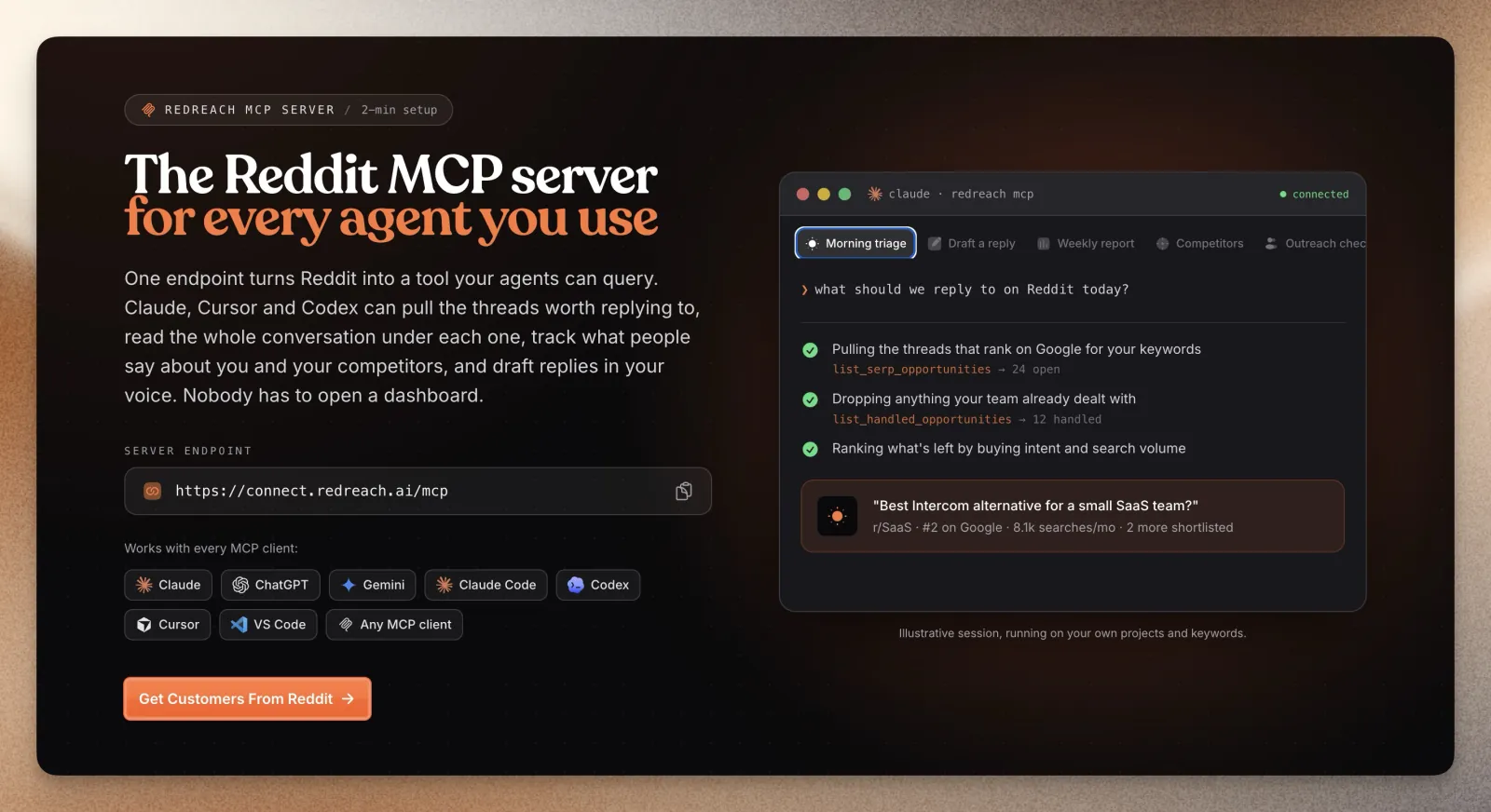 Redreach MCP & API: Your Reddit Pipeline, Inside Your AI Agents