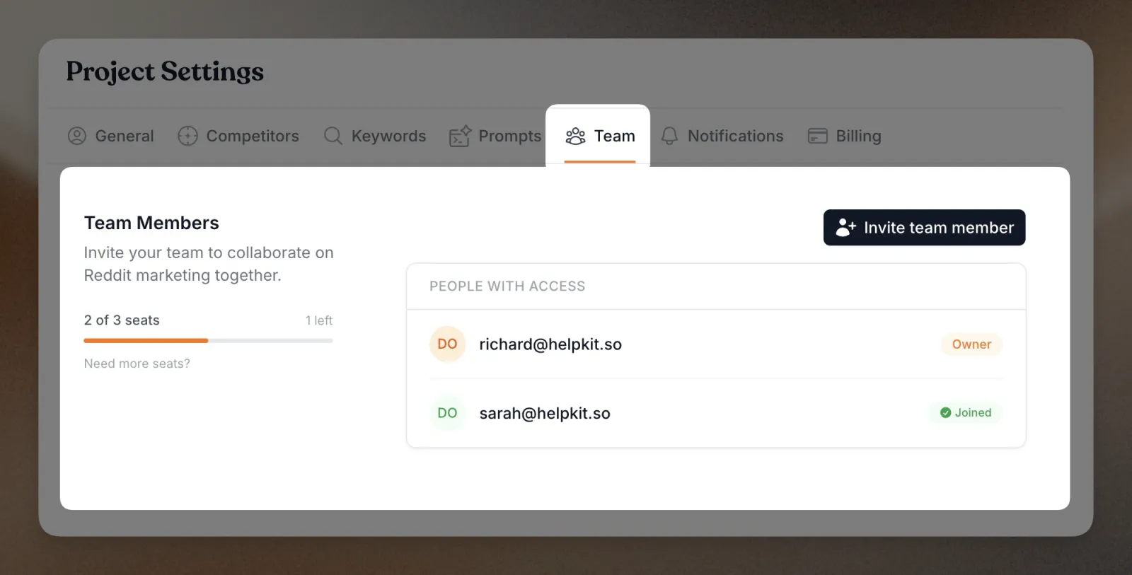 Team Management: Invite Your Team & Work Together